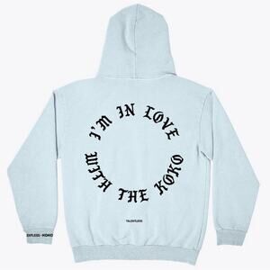 Talentless HBD KOKO Teal Hoodie - I'm In Love With The Koko Back - Size L Skater